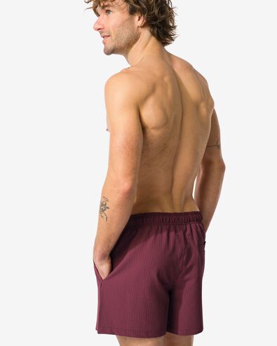 Herrenbadehose Seersucker rot - 22150130RED - HEMA