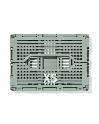 caisse pliable &agrave; lettres recycl&eacute;e XS menthe vert menthe XS  13 x 18 x 8 - 39821199 - HEMA