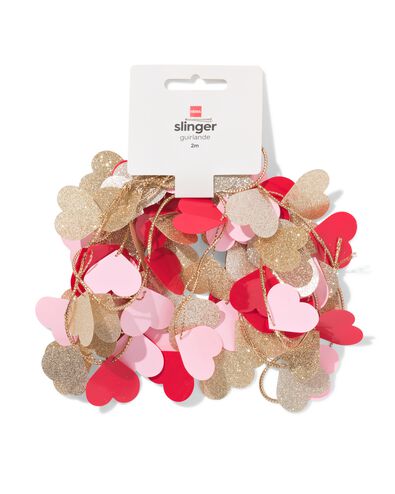 guirlande 2m plastique c&oelig;ur - 14250363 - HEMA