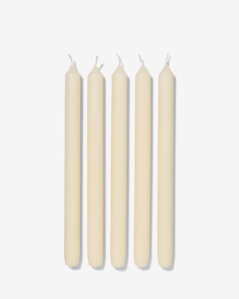 12 longues bougies d'intérieur Ø2.2x29 ivoire ivoire 2.2 x 29 - 1000015450 - HEMA