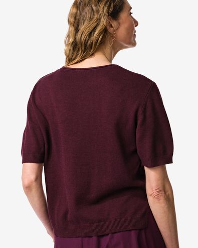 Damen-Pullover Gael, Feinstrick bordeauxrot bordeauxrot - 36207750BURGUNDYRED - HEMA