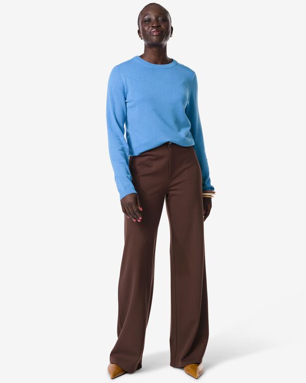 pantalon Ember large marron marron - 36207120BROWN - HEMA