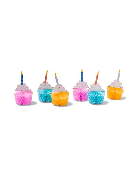 honeycomb cupcakes - 6 stuks - 14200695 - HEMA