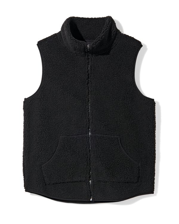 Damen-Sherpa-Bodywarmer schwarz schwarz - 36050215BLACK - HEMA