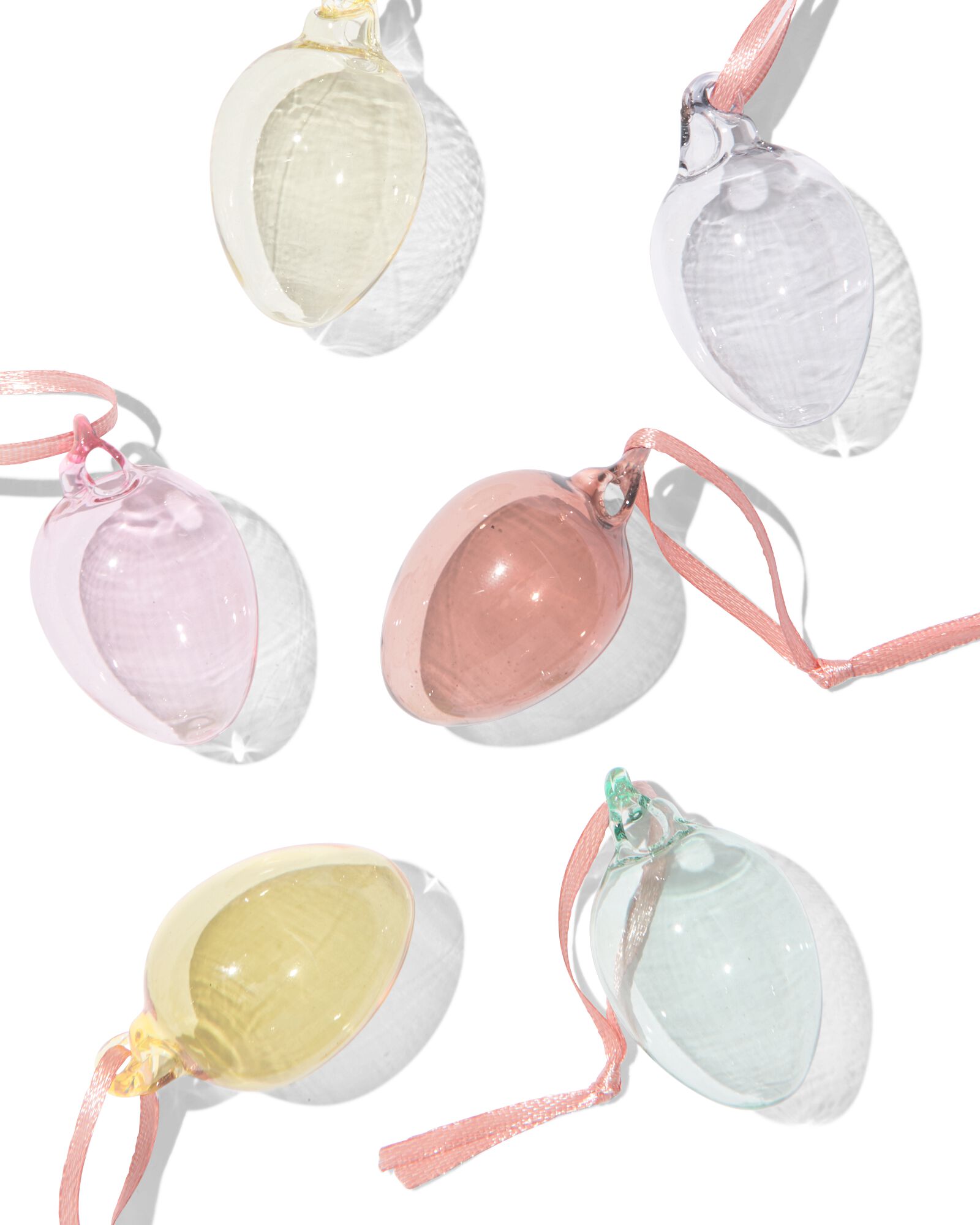 Dekoh&auml;nger Glas Ei &ndash; 6 St&uuml;ck - 25830066 - HEMA