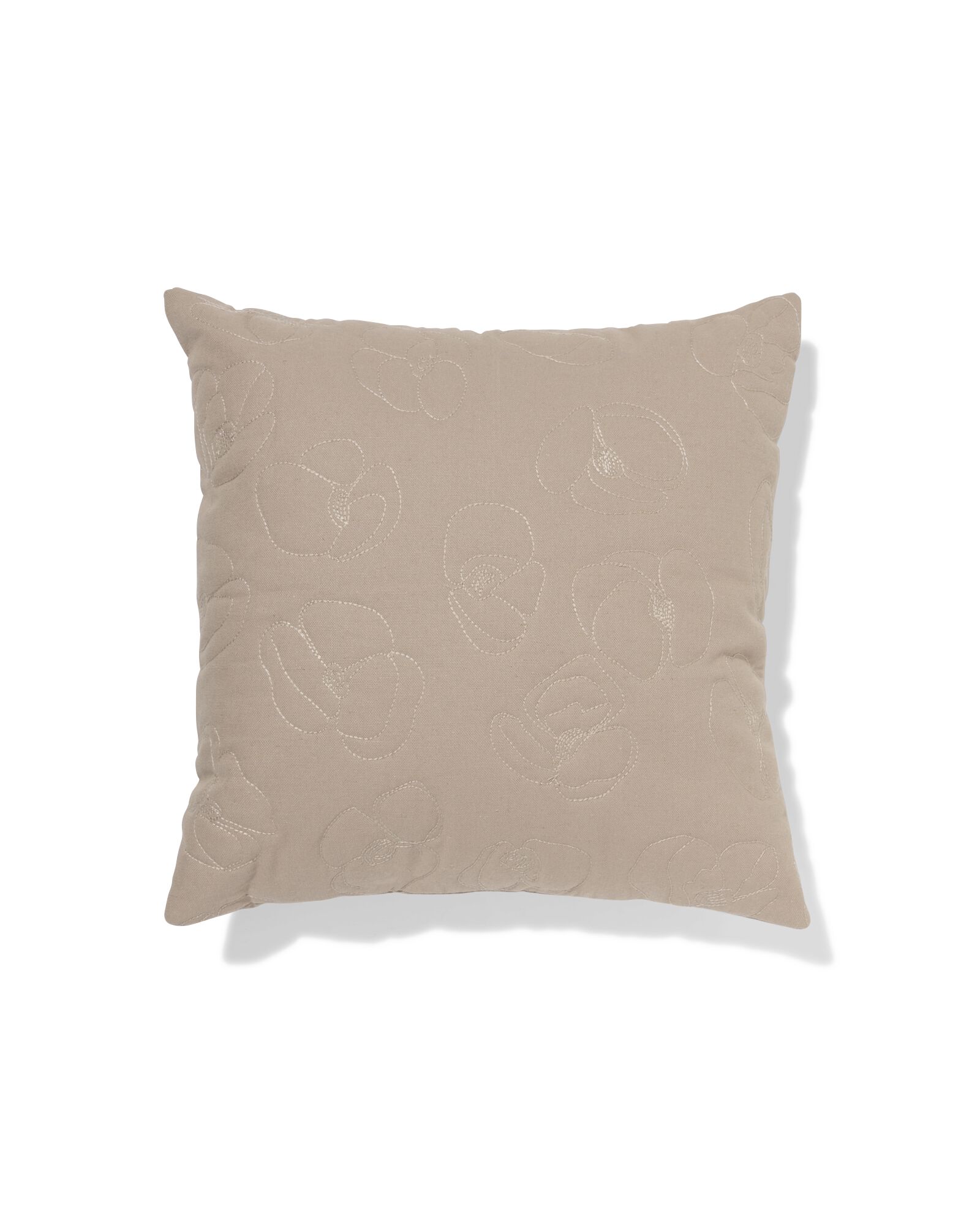 coussin 40x40cm coton fleurs brod&eacute; - 7326018 - HEMA