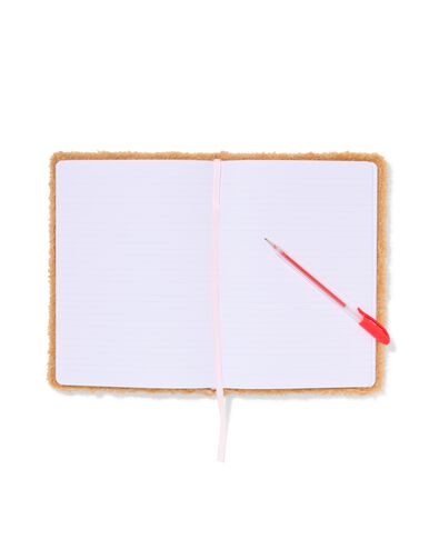 carnet de notes A5 peluche - 61100079 - HEMA