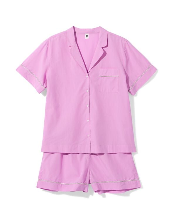 short femme popeline violet violet - 23401600PURPLE - HEMA