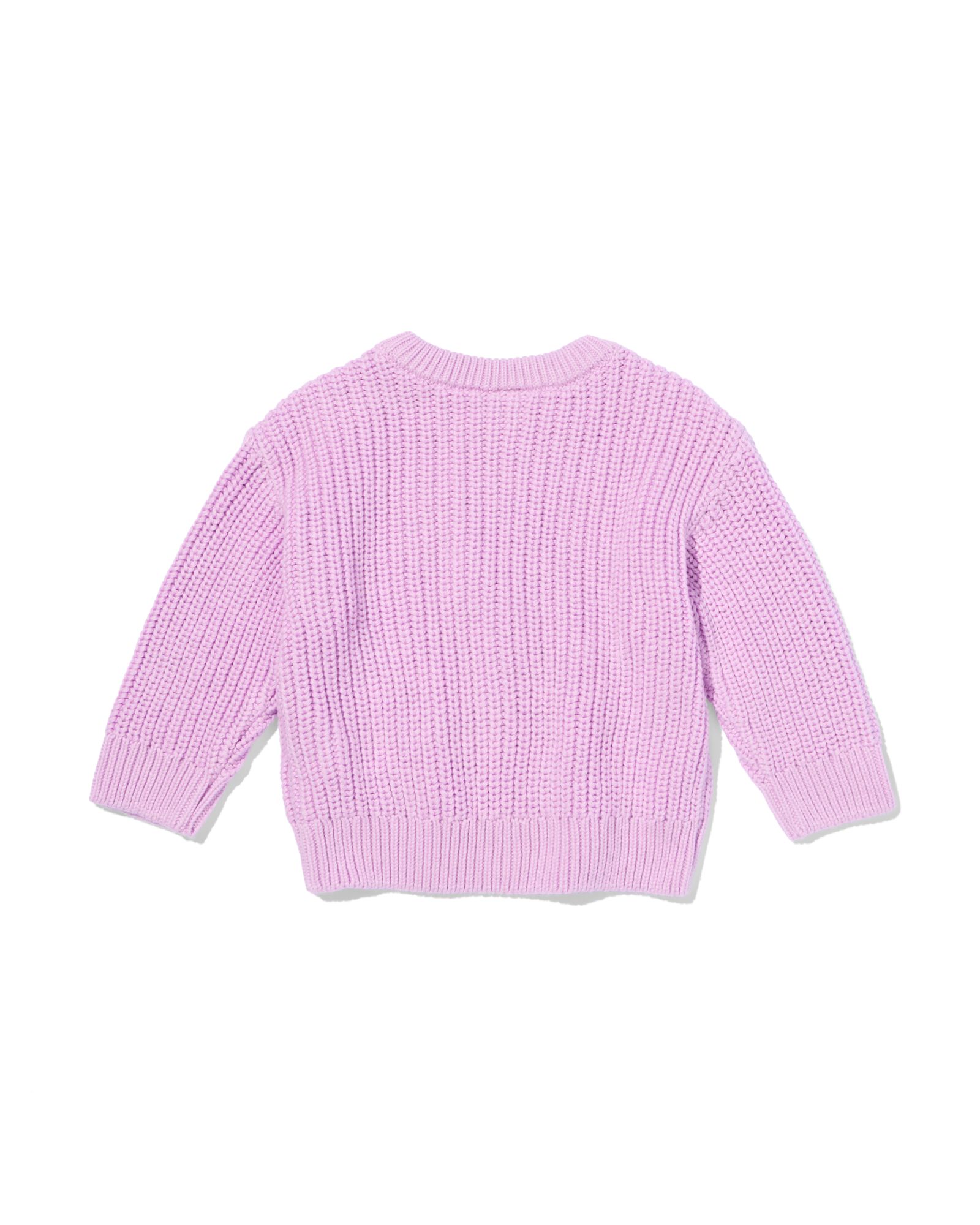 pull b&eacute;b&eacute; grosse maille violet violet - 33059170PURPLE - HEMA
