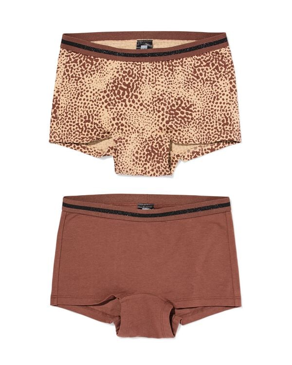 hipsters enfant l&eacute;opard - Lot de 2 marron marron - 19301760BROWN - HEMA