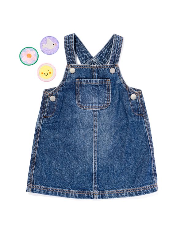 Baby-Jeanskleid dunkeljeansfarben - 33077560DARKDENIM - HEMA