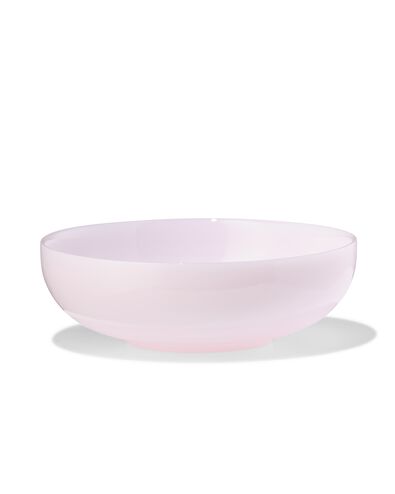 schaaltje ⌀14.5cm glas marmereffect roze - 9650374 - HEMA