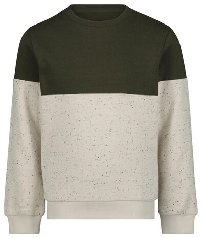 Kinder-Sweatshirt graugrün - 1000024560 - HEMA