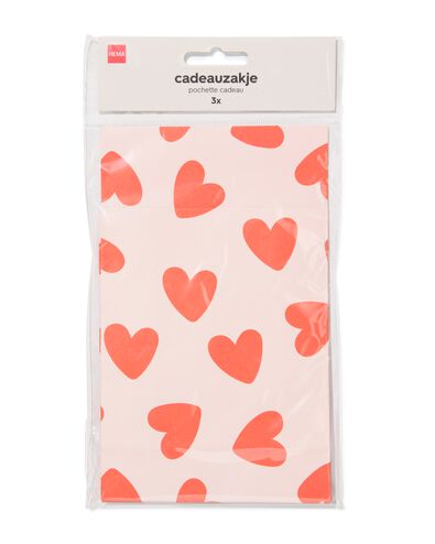 cadeauzakjes S hart - 3 stuks - 14710296 - HEMA