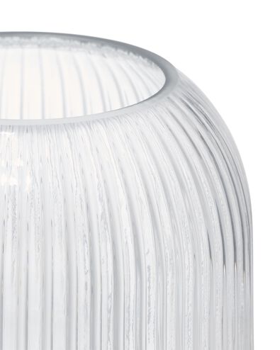 vaas ⌀6.9x27cm glas transparant - 13325000 - HEMA