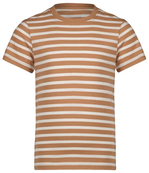 Kinder-T-Shirt, Streifen braun braun - 1000026905 - HEMA