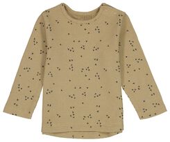 T-Shirt für Neugeborene Waffel sandfarben sandfarben - 1000028147 - HEMA