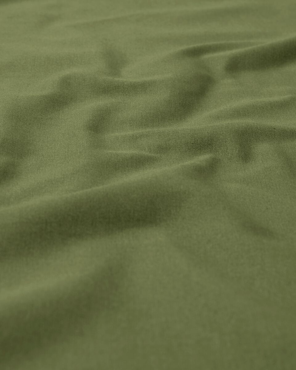 drap-housse 90x200 - coton doux - vert vert 90 x 200 - 5110019 - HEMA
