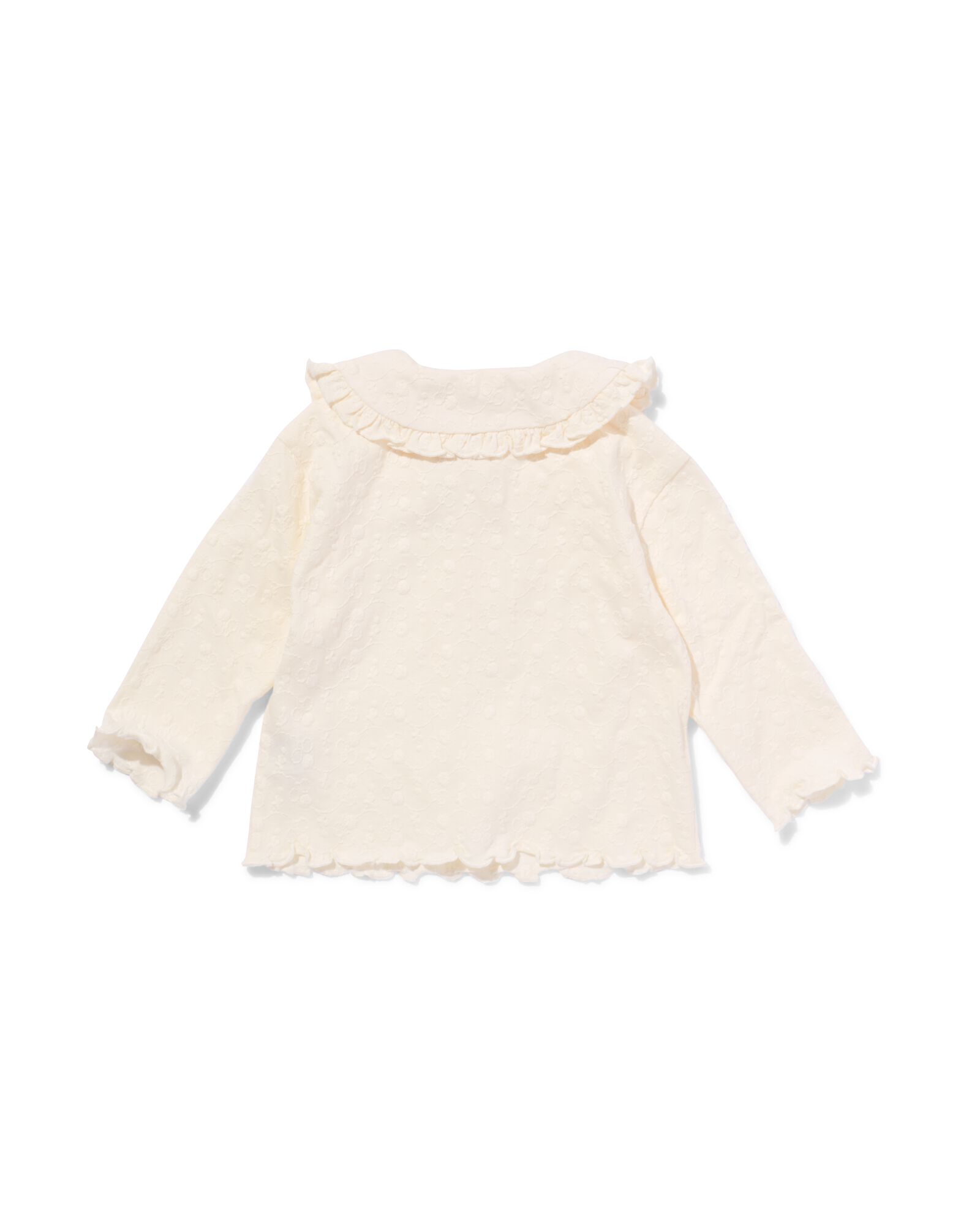 t-shirt b&eacute;b&eacute; avec col blanc cass&eacute; blanc cass&eacute; - 33084960OFFWHITE - HEMA