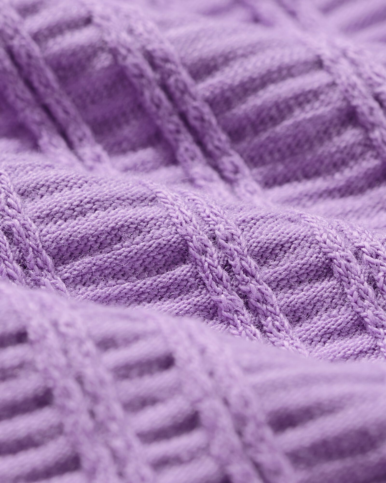 Kinderkleid in A-Linie, gerippt violett violett - 30827734PURPLE - HEMA