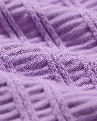 Kinderkleid in A-Linie, gerippt violett violett - 30827734PURPLE - HEMA