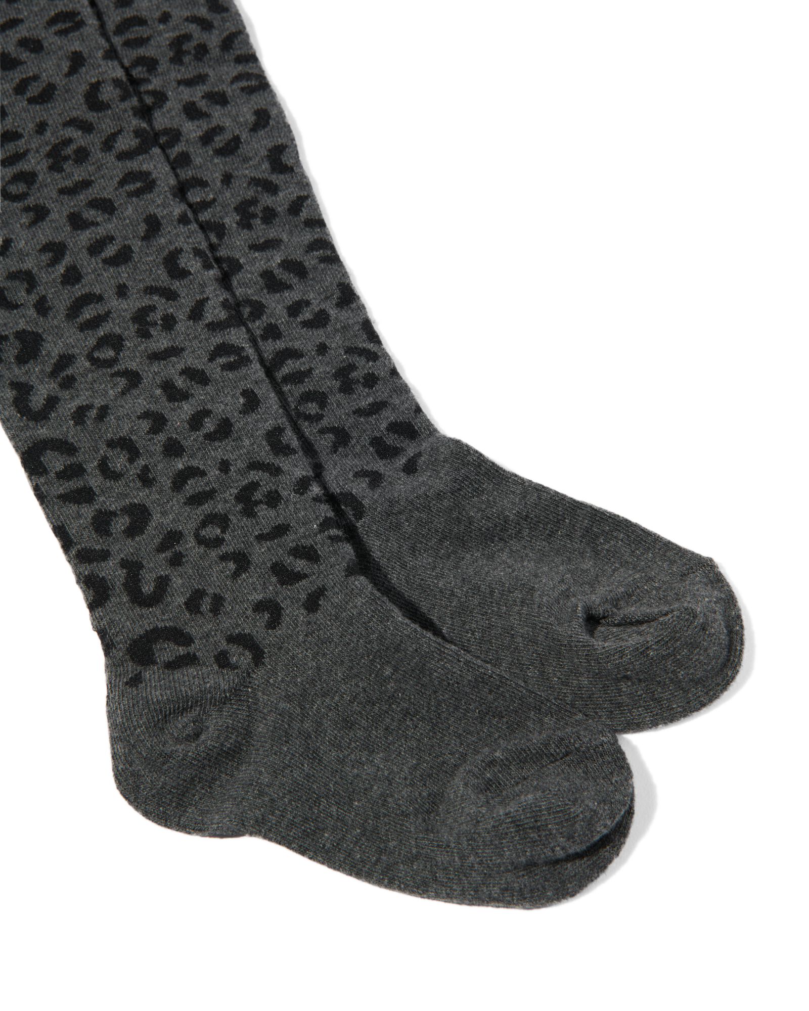 2 paires de collants &eacute;pais enfant avec coton gris chin&eacute; gris chin&eacute; - 1000028430 - HEMA