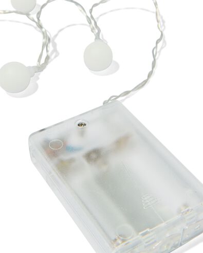 Lichterkette 5,1 m mit 50 farbigen LED-Leuchtkugeln für den Innenbereich - 25550024 - HEMA