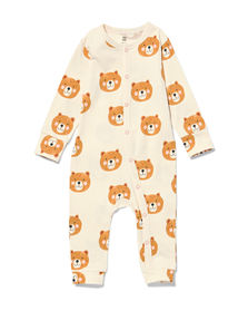 baby pyjama katoen beren beige beige - 1000030060 - HEMA