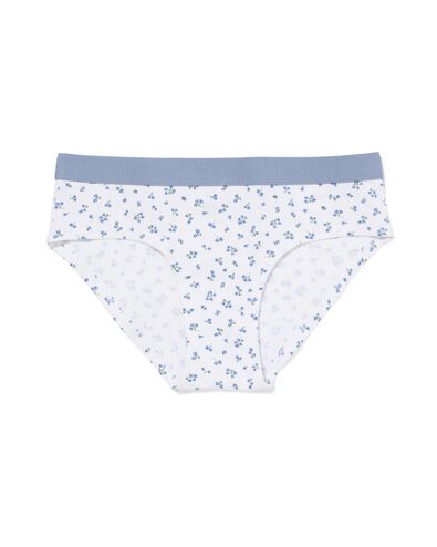 dameshipster katoen everyday tailleband bloemen blauw blauw - 21900470BLUE - HEMA