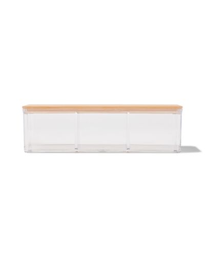 Organizer mit Deckel, transparent, 9 x 12.5 x 6.8 cm - 80330010 - HEMA