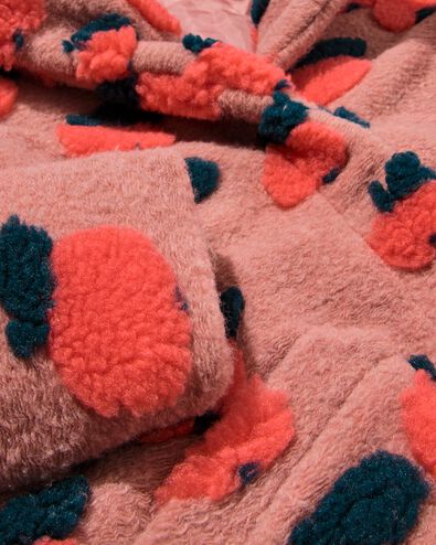 kinderjas teddy appels oudroze - 30825218OLDPINK - HEMA