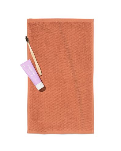 handdoek 2e kans recycled katoen terra - 2000000382 - HEMA