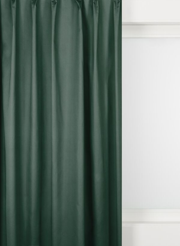 gordijnstof velours donkergroen - 1000022707 - HEMA
