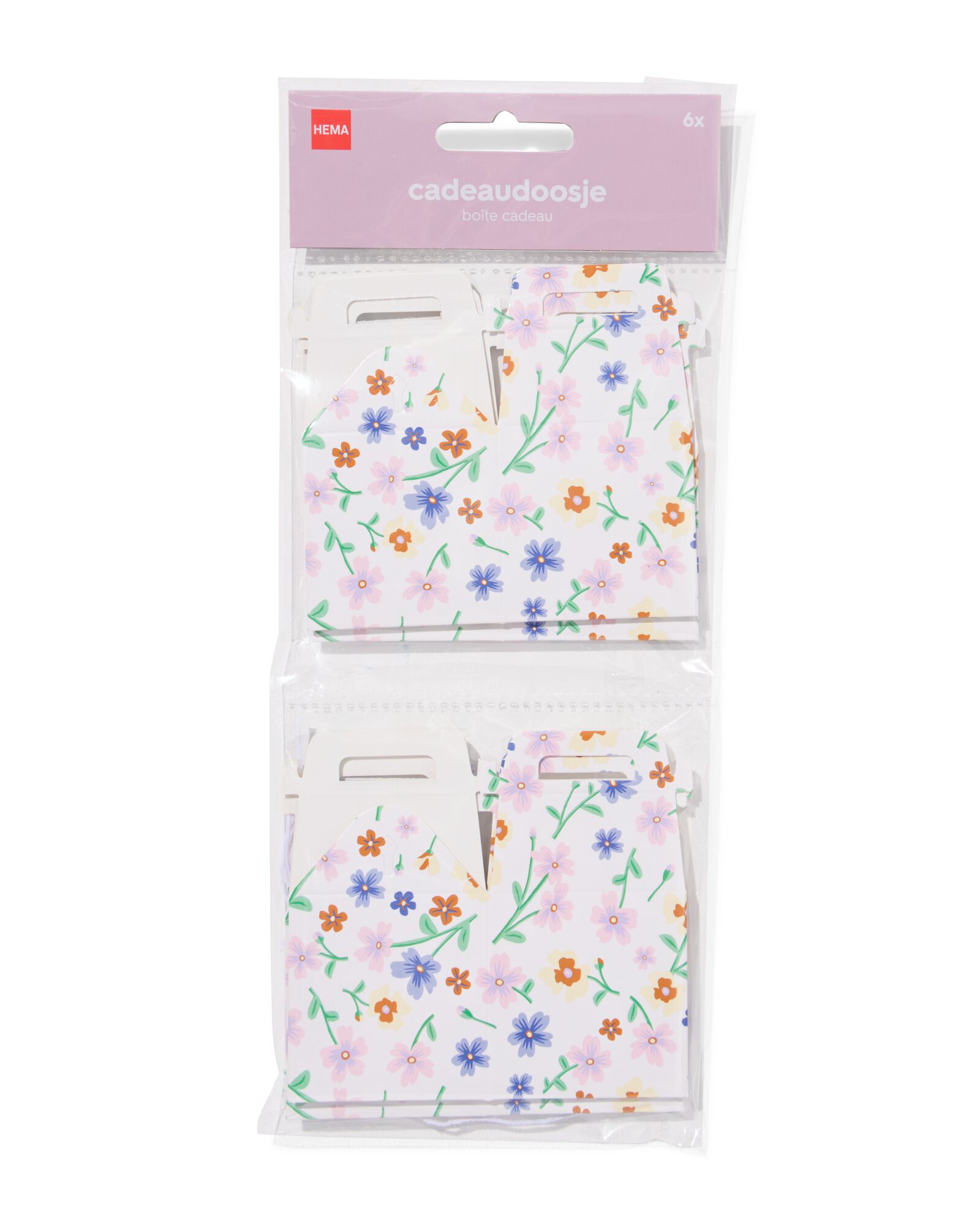 Geschenkboxen, faltbar, S, Blume &ndash; 6 St&uuml;ck - 14710305 - HEMA