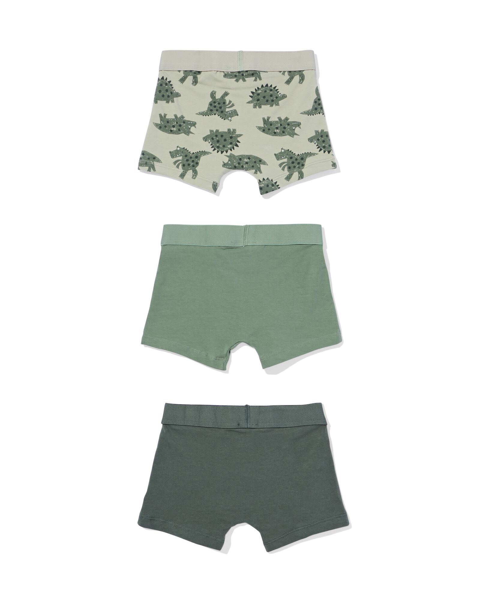 Kinder-Boxershorts Dino &ndash; 3 St&uuml;ck gr&uuml;n - 19201440GREEN - HEMA