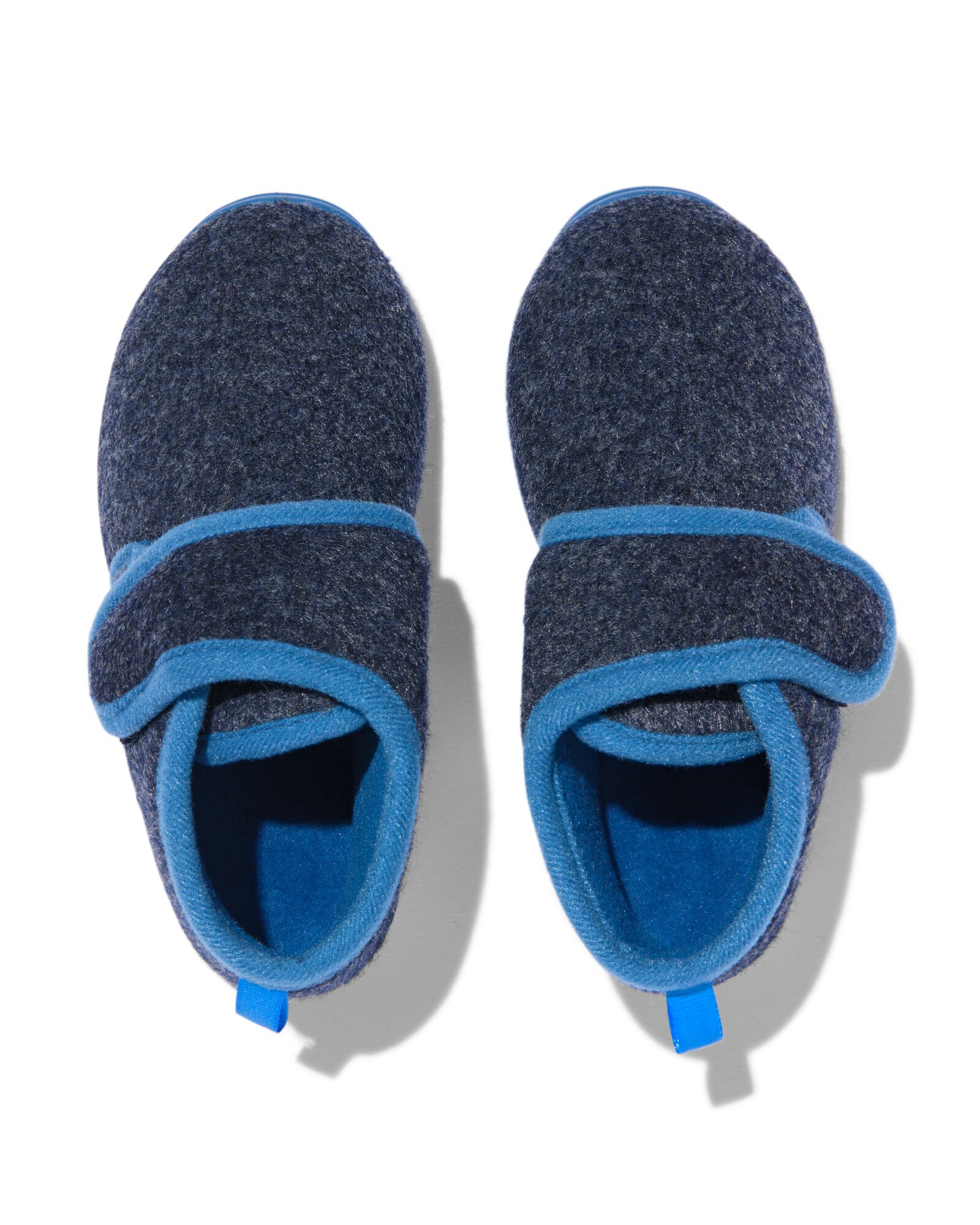 kinder cr&egrave;chesloffen vilt blauw blauw - 18490260BLUE - HEMA