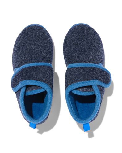 kinder cr&egrave;chesloffen vilt blauw blauw - 18490260BLUE - HEMA