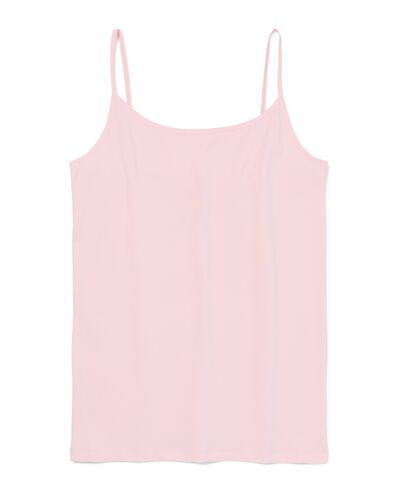 dameshemd katoen spaghettibandjes lichtroze lichtroze - 19602365LIGHTPINK - HEMA