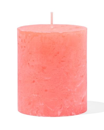 bougies rustiques orange fluorescent orange fluorescent - 2000000050 - HEMA