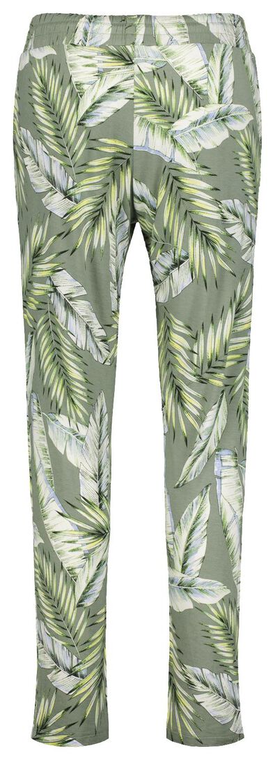 pantalon femme feuilles vert - 1000023904 - HEMA