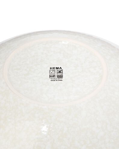 saladier ⌀21cm fa&iuml;ence mouchet&eacute;e verte - 9650414 - HEMA