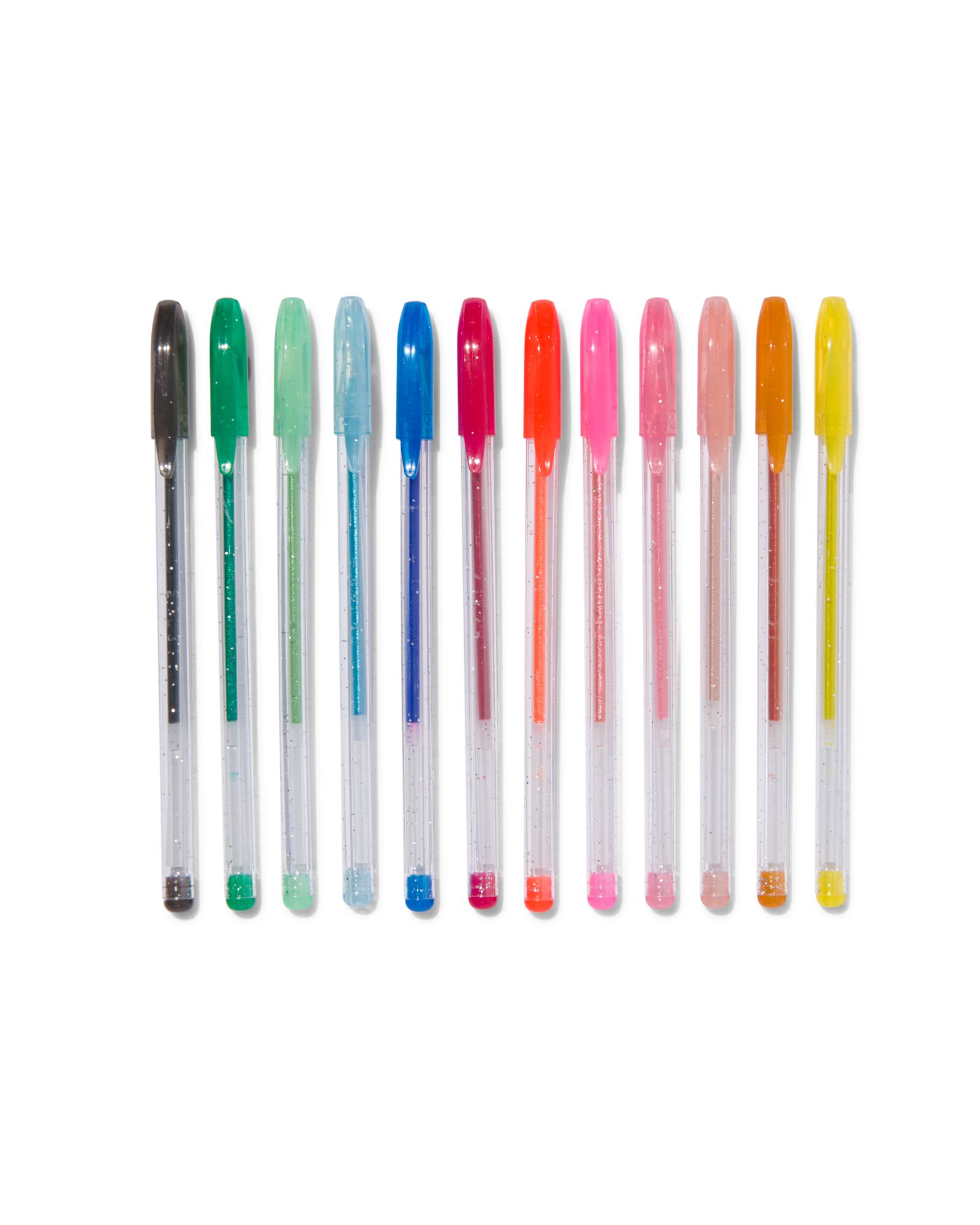 glitter gelpennen - 12 stuks - 14422320 - HEMA