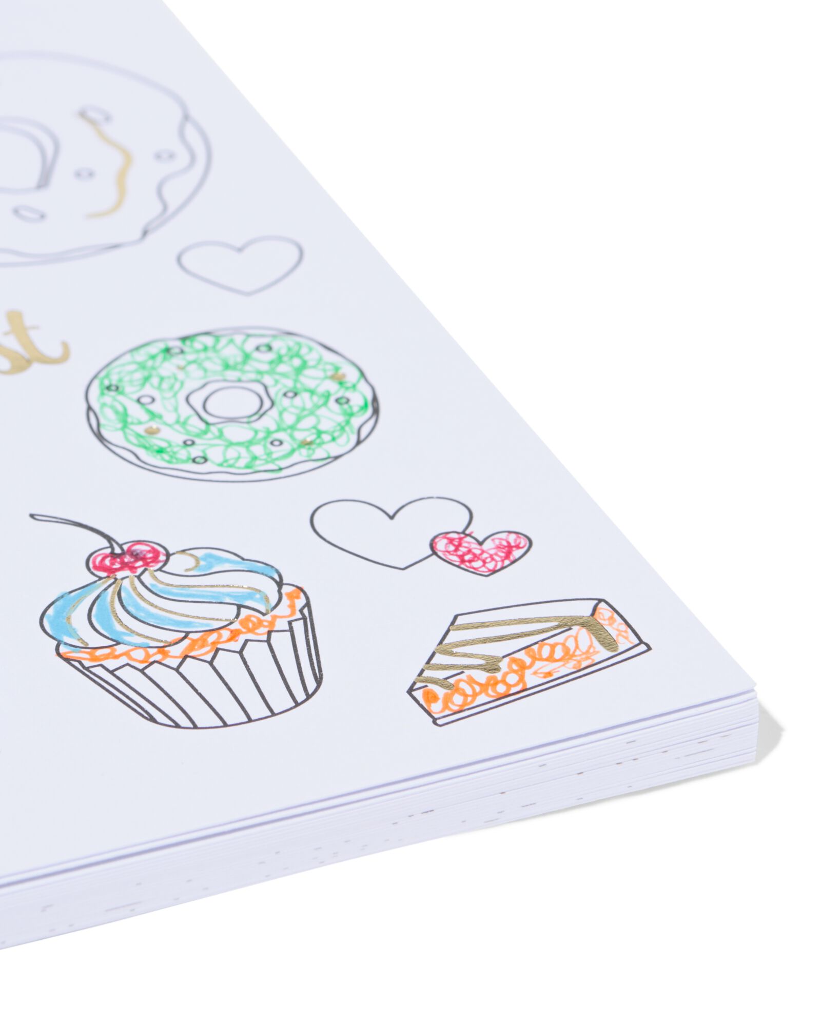 cartes &agrave; colorier A6 - 16 pi&egrave;ces - 60702815 - HEMA