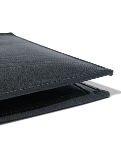 billfold portemonnee leer zwart - 18140005 - HEMA