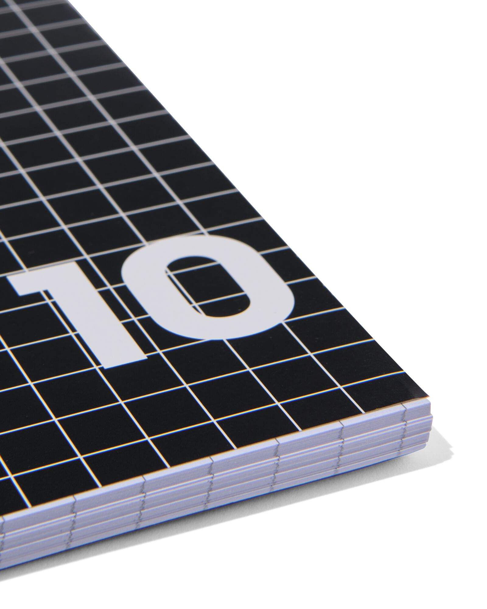 3er-Pack Collegeblocks, schwarz, DIN A4, kariert (10 x 10 mm) - 14102928 - HEMA