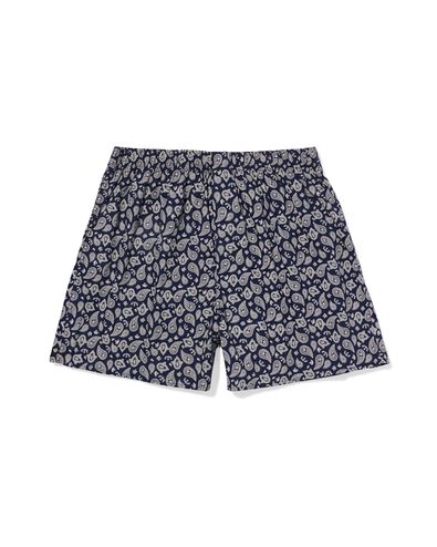 losse herenboxer paisley middenblauw middenblauw - 19190140MIDBLUE - HEMA