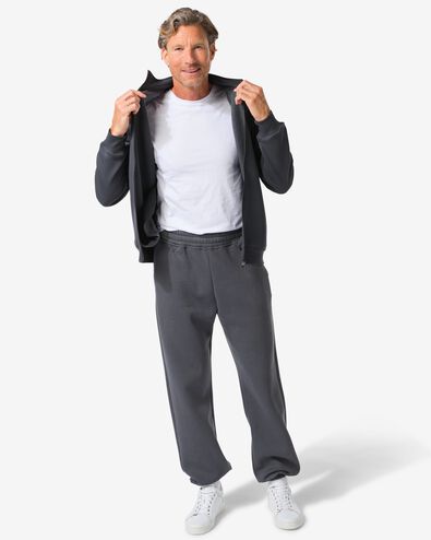 heren sweatbroek Carlson donkergrijs donkergrijs - 2101230DARKGREY - HEMA