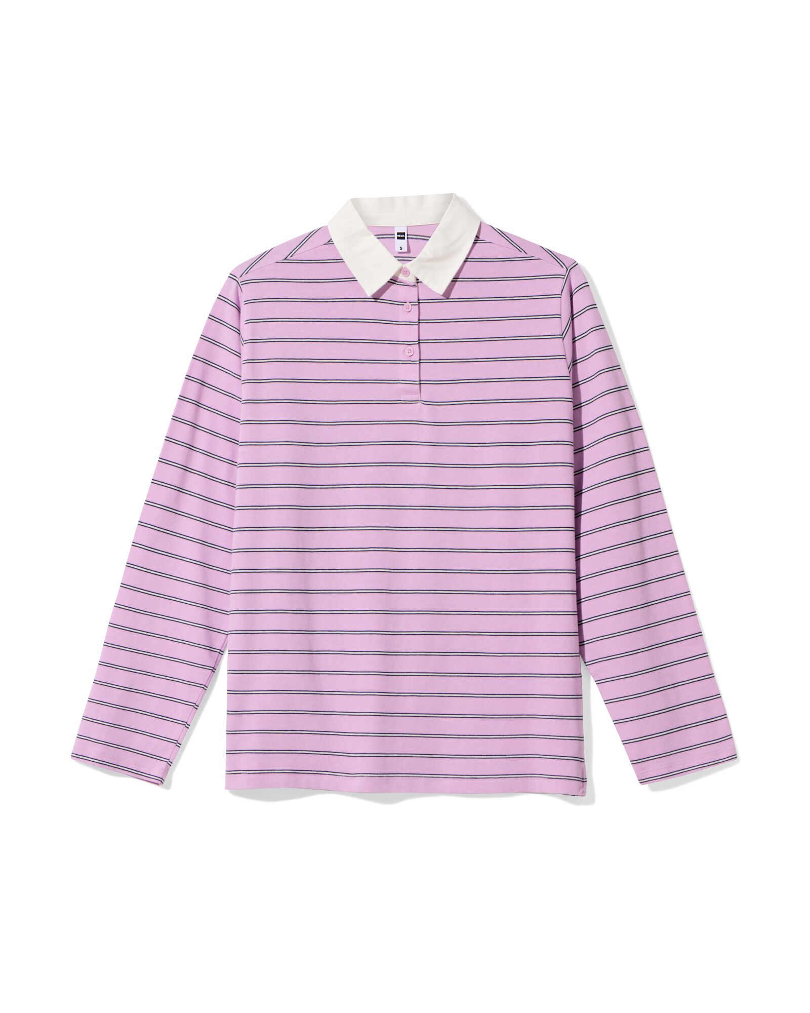 Damen-T-Shirt Elif, Jersey, gestreift rosa - 36206870PINK - HEMA