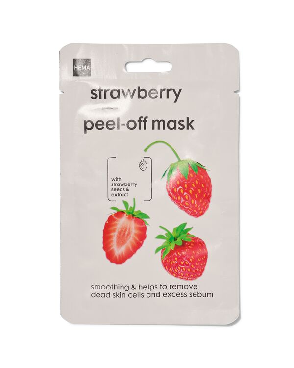 Peel-off-Maske, Erdbeer - 17800045 - HEMA