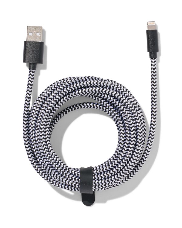 c&acirc;ble chargeur USB 8 broches 3m - 39630049 - HEMA